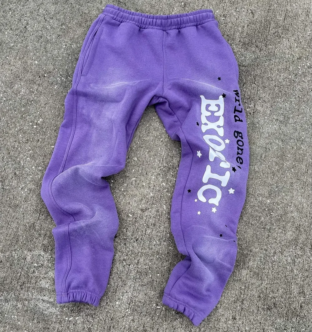 Cotton Vintage Pants French Terry Dtg Print Distressed Unisex Trouser Acid Washed Streetwear Sweatpants - Image 2