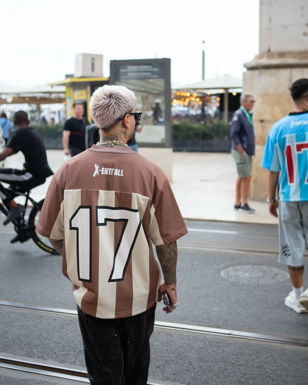 30MOQ Screen Print Oversized Boxy Polyester Football Jersey Heat Transfers for T-shirts Retro American Jersey - Image 3