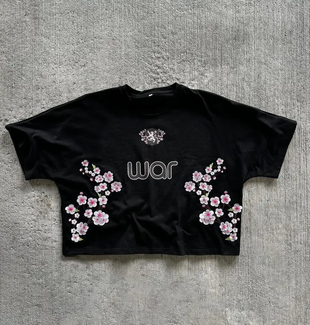Clothing Gsm Cotton Tshirt Oversized Graphic Heavyweight T-shirt Embroidery Boxy t Shirts for Men - Image 2