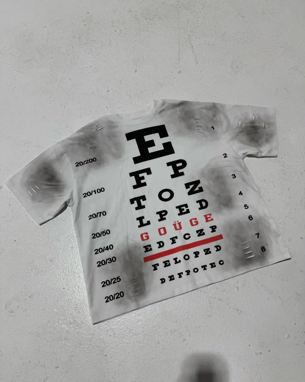 Crewneck Baggy Distressed Boxy t Shirts Dirty Sun Faded Streetwear Boxy Vintage Sun Faded Acid Wash T Shirt for Men - Image 2