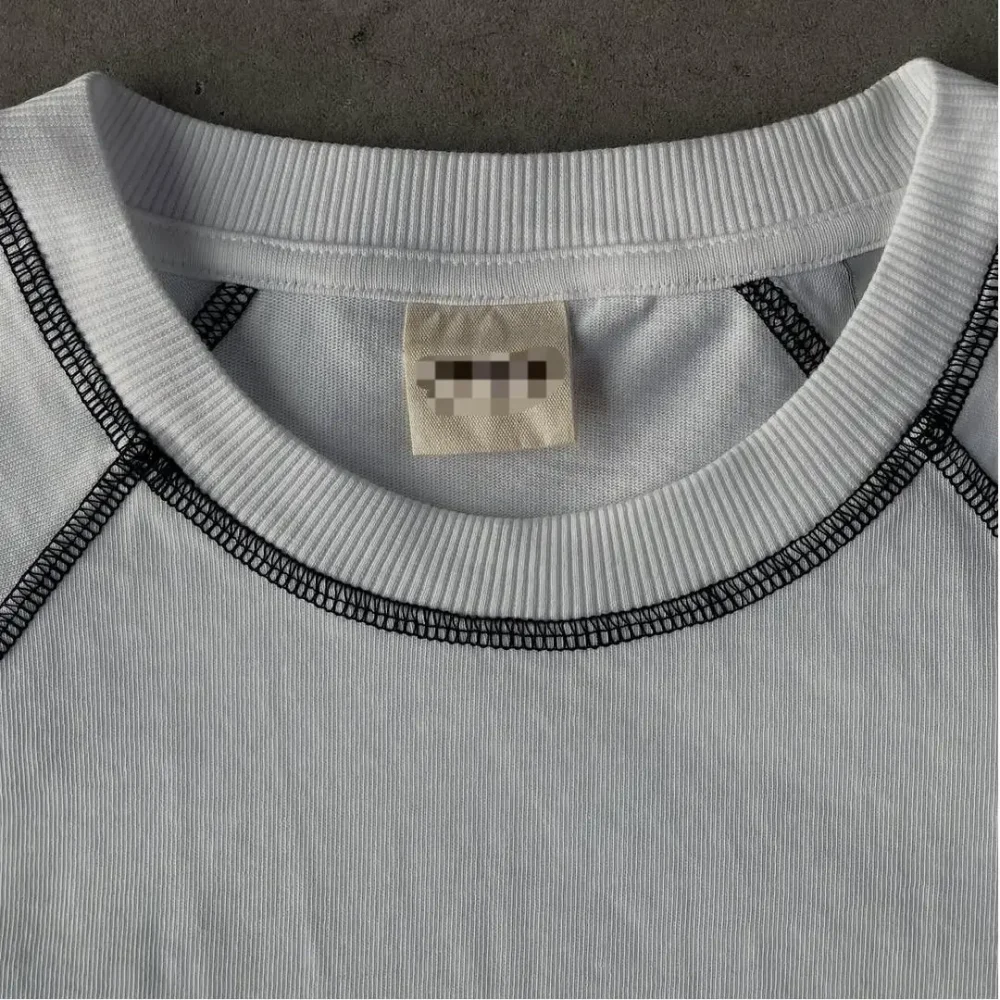 Boxy Shirt Tee High Quality Oversized t Shirt Men 100% Cotton Raw Edge Tshirt Cropped Boxy T-Shirt - Image 3