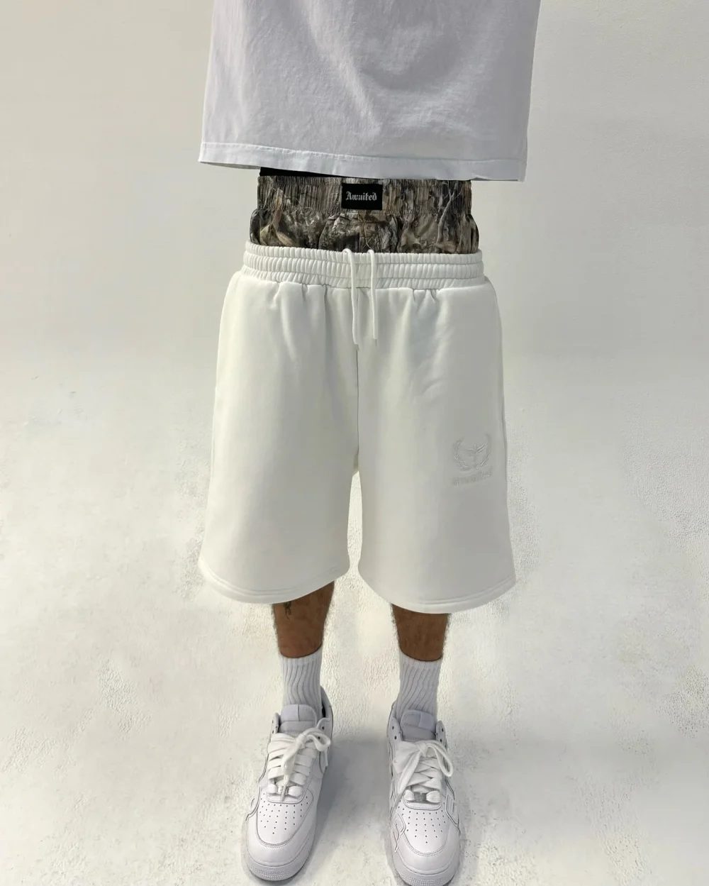Butt Lifter Shorts Stacked Woven Pocket Mens Jogger Hunting Camouflage Double Waisted Sweat Pants for Man - Image 3