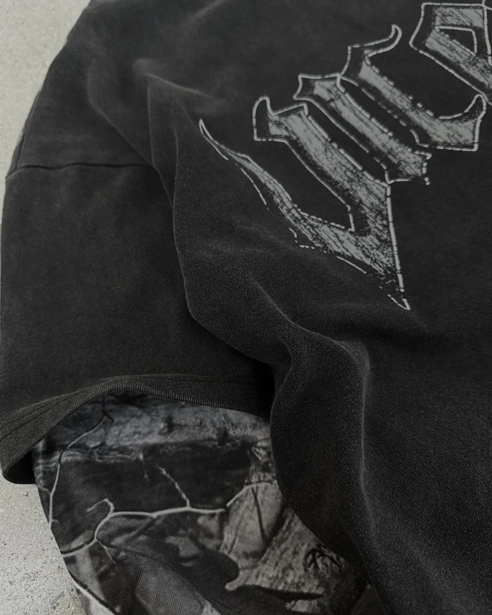 30MOQ Men's 2025 High Quality Vintage Essentials Oversized Screen Printing Streetwear Heavyweight Acid Wash Punk Jersey - Image 2