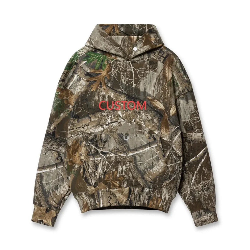 Designer Lightweight Digital Camouflage Hoodie Clothing Hunting Camo Men Real Tree Camo Hoodie Gsm
