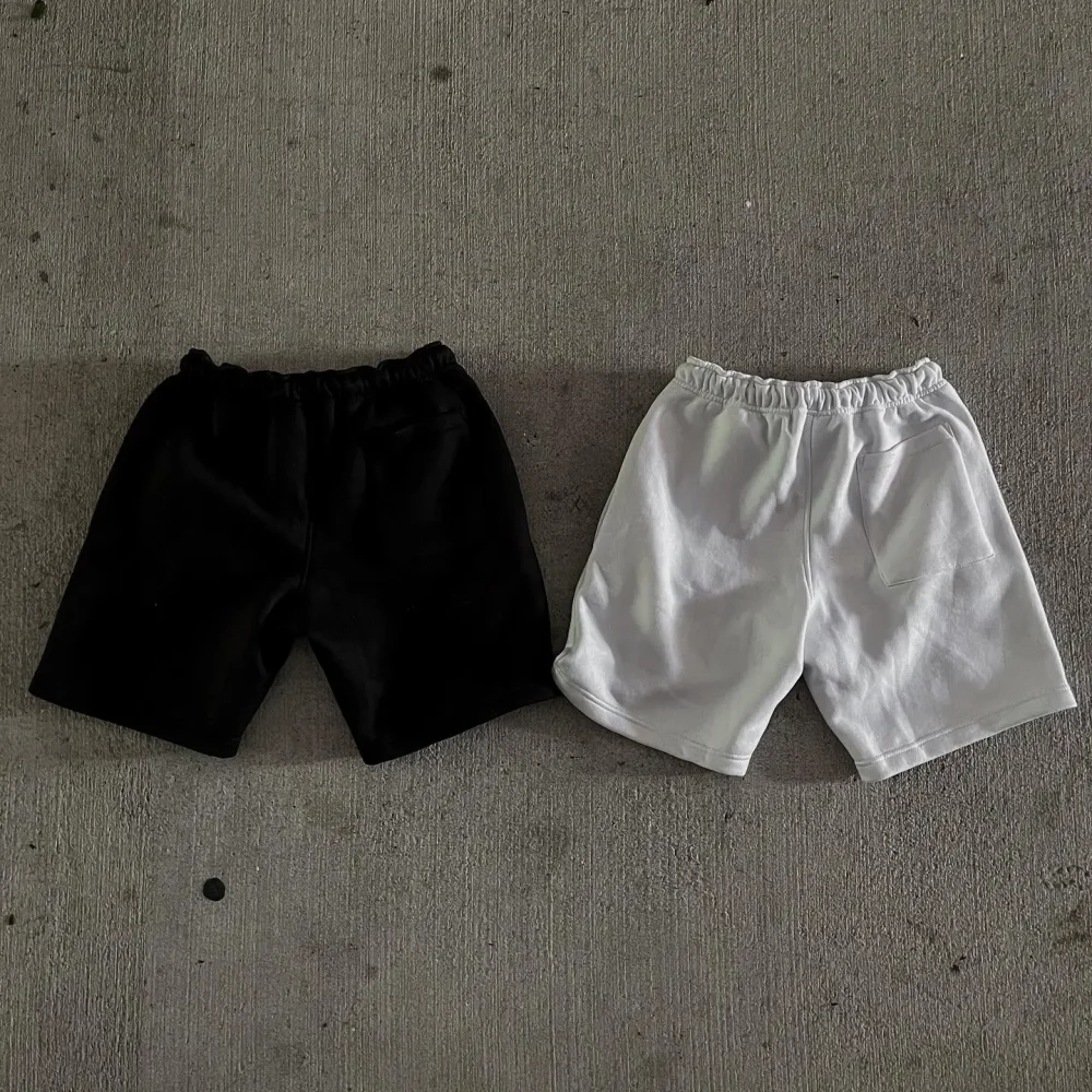 Men Streetwear Skinny Rivet Slim Fit Shorts With Tackle Twill Embroidery Sport Casual Applique Patches Shorts - Image 4