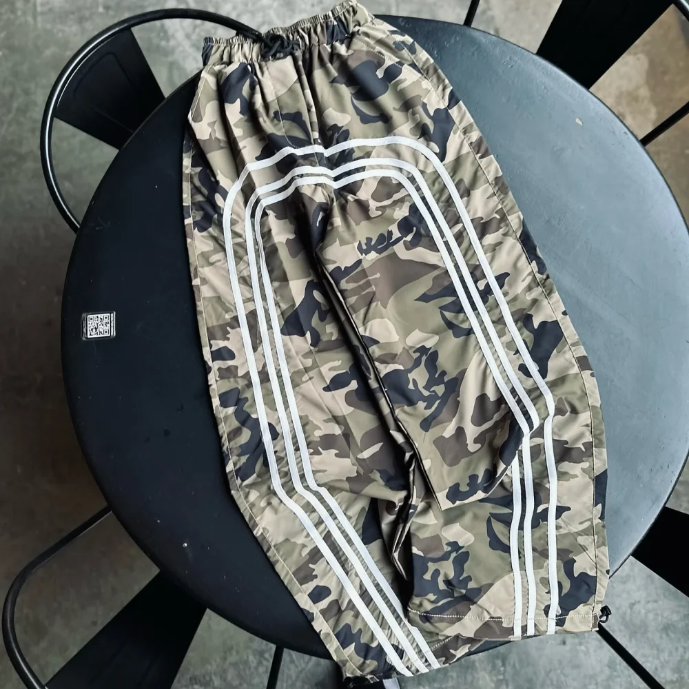 30MOQ High Quality Real Tree Camo Stripe Wide Leg Baggy Men'S Pants Nylon Graphics Printed Working Sweats  Pants for Men - Image 5