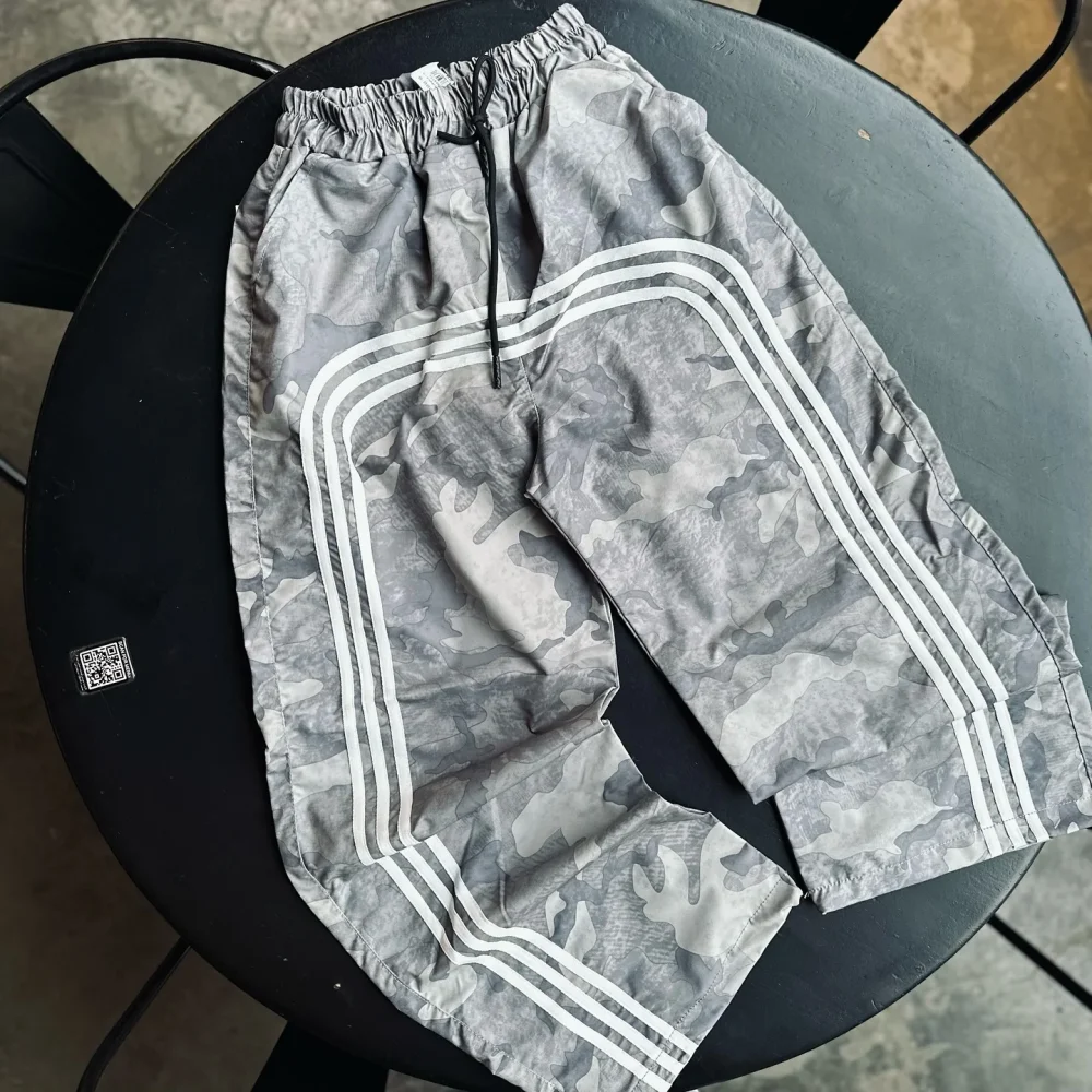 30MOQ High Quality Real Tree Camo Stripe Wide Leg Baggy Men'S Pants Nylon Graphics Printed Working Sweats  Pants for Men - Image 4