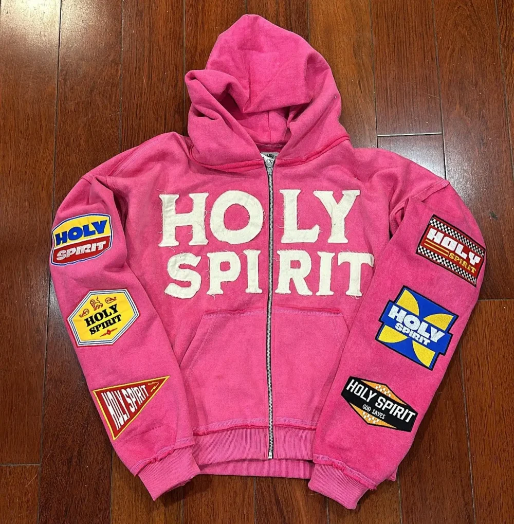 30MOQ Embroidery 100% Cotton Full Zip up French Terry High Quality Acid Washed Woven Tag Men Hoodies Unisex
