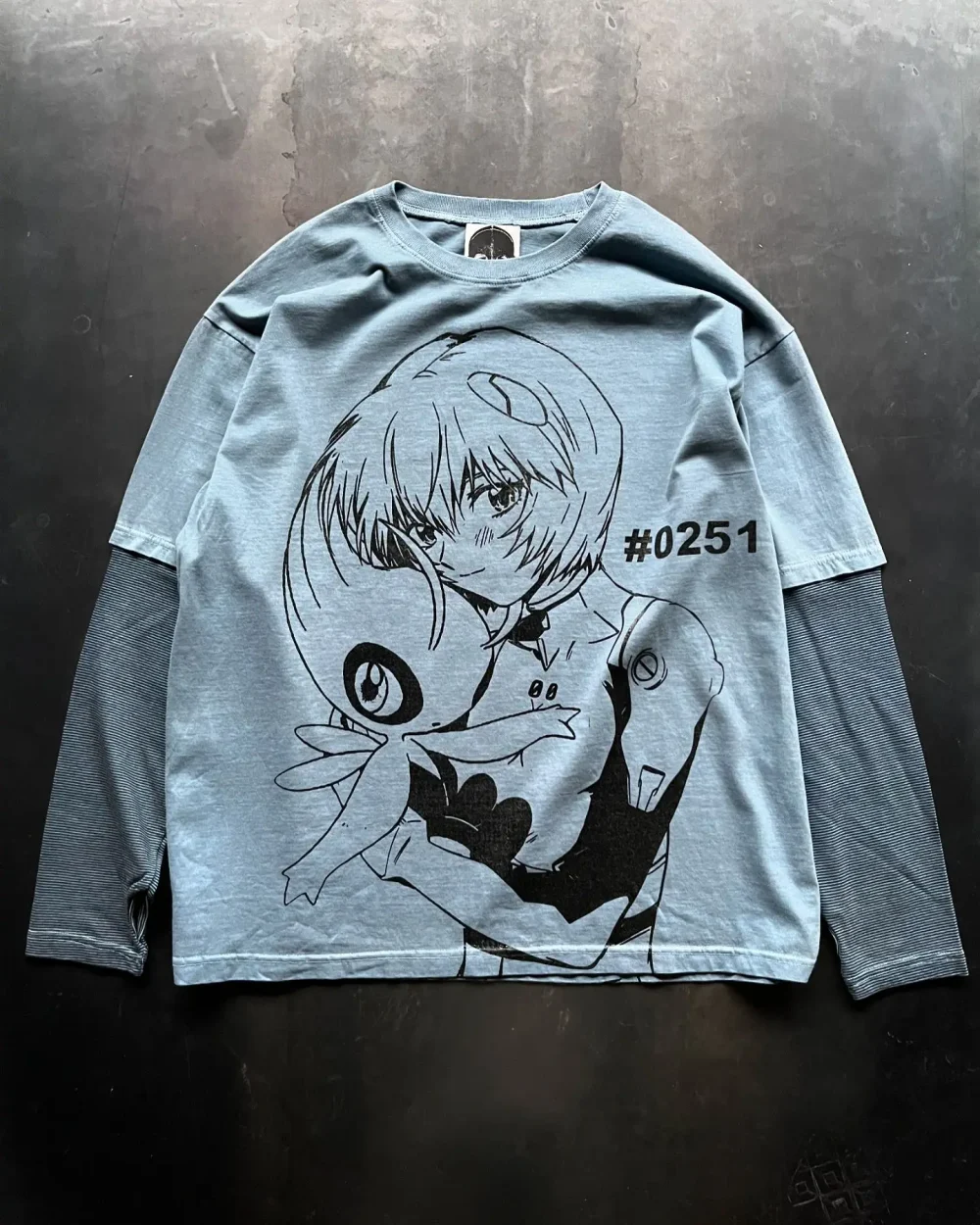 30MOQ 100% Cotton Oversize Manga T- Shirt Streetwear Graphic Cropped Boxy Vintage Double Sleeve Dirty T Shirt for Men - Image 4